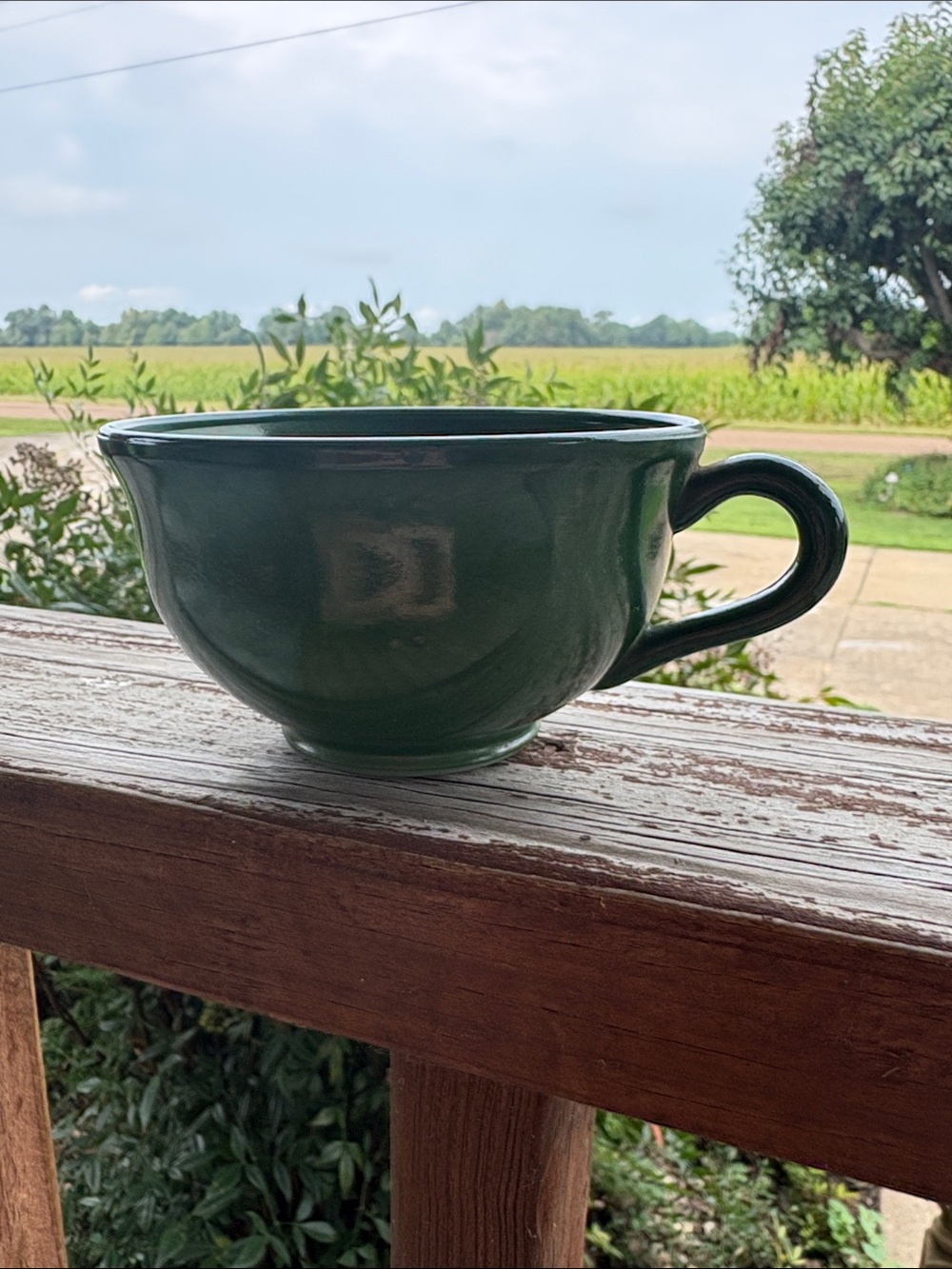 Green Ceramic coffee cup - Home Dining